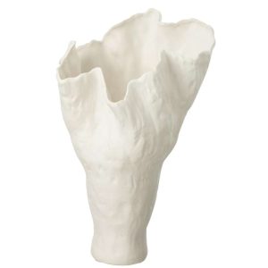 VASE COROLLA NARROW CERAMIC WHITE