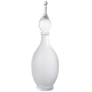 VASE+CAP PHIAL DECO JO GLASS TRANSPARENT LARGE