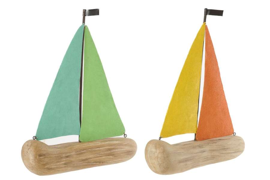SAILBOAT PAULOWNIA WOOD MULTI LARGE ASSORTMENT OF 2
