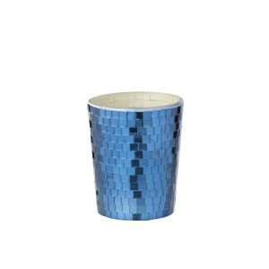 SCENTED CANDLE MIRROR GLASS BLUE