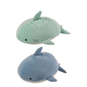SHARK POLYESTER LIGHT BLUE/MINT GREEN ASSORTMENT OF 2