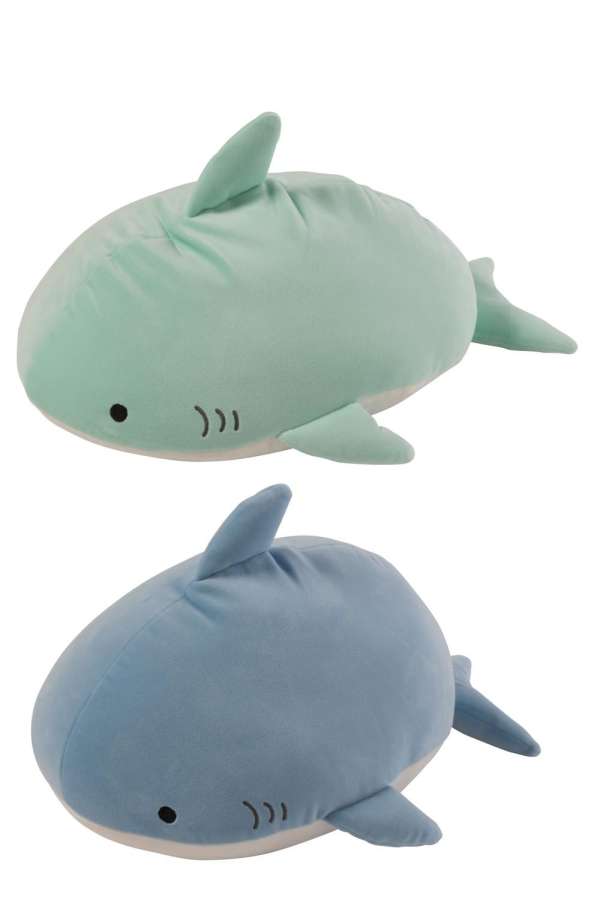 SHARK POLYESTER LIGHT BLUE/MINT GREEN ASSORTMENT OF 2