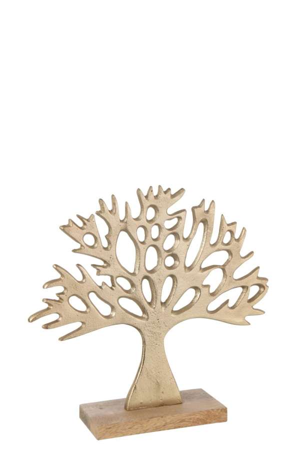 TREE ALUMINIUM CHAMPAGNE COLORED LARGE