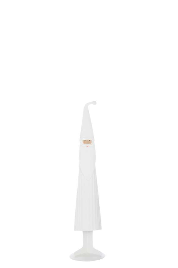 SANTA CLAUS MODERN METAL WHITE SMALL