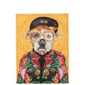 WALL DECO DOG POPART CANVAS MIX LARGE