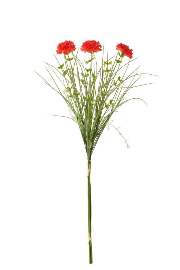 BUNDLE OF 3 CARNATION TEXTILE DARK ORANGE