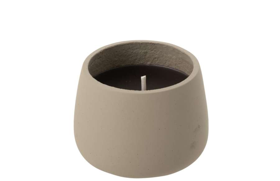 OUTDOOR CANDLE CYRA CEMENT GREY MEDIUM-31 HOURS