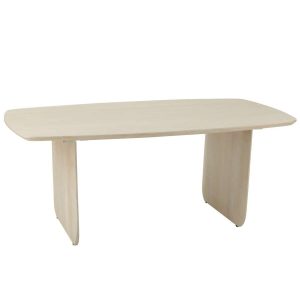 DINING TABLE ACACIA WOOD WHITE
