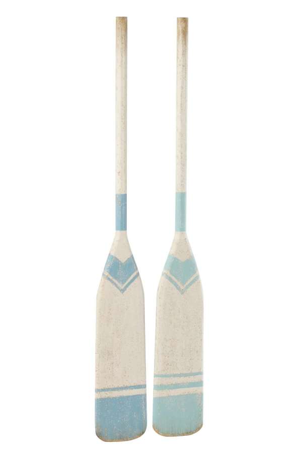 PADDLE PATTERNS PAULOWNIA WOOD WHITE/LIGHT BLUE ASS2