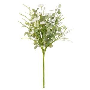 BOUQUET MIX FLOWERS ARTIFICIAL WHITE