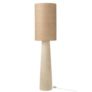 FLOOR LAMP AVA FIBERGLASS/JUTE NATURAL LARGE