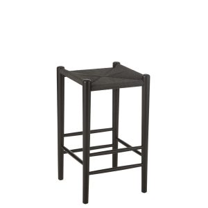 BAR CHAIR ORIENT BEECH WOOD/ROPE BLACK