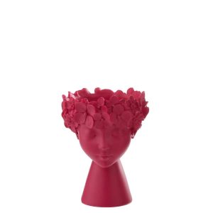 FLOWERPOT HEAD LIMEPOWDER FUCHSIA SMALL