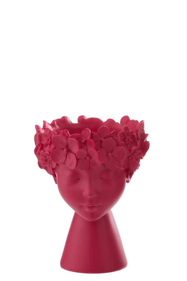 FLOWERPOT HEAD LIMEPOWDER FUCHSIA SMALL