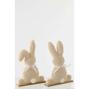 RABBIT POLYESTER BEIGE LARGE ASSORTMENT OF 2