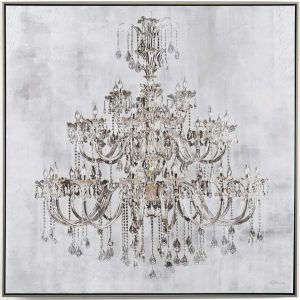 Maleri m/ramme 100x100cm