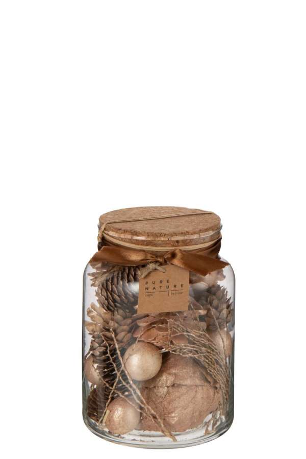 DRIED FLOWERS MIX DRY FLOWER ROSE GOLD COLORED LARGE