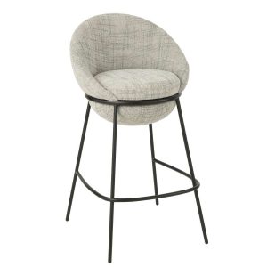 BAR STOOL IRON GREY/BLACK