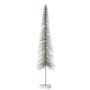 CHRISTMAS TREE DECO SNOW PLASTIC GREEN LARGE