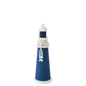 LIGHTHOUSE DECORATIVE ROPE/PINEWOOD BLUE/WHITE SMALL