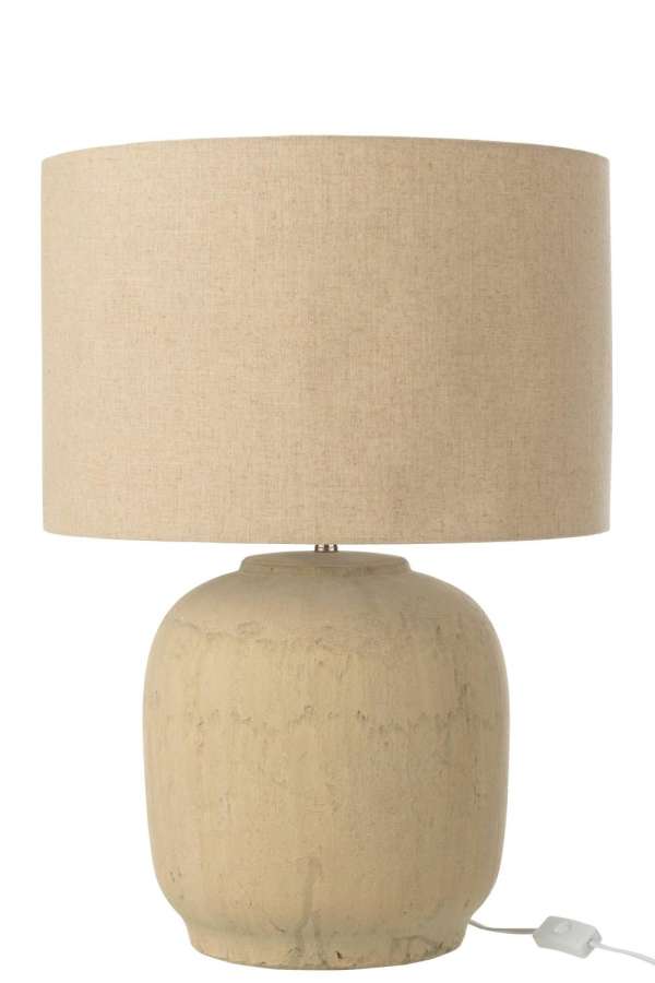 TABLE LAMP MIA TERRACOTTA BEIGE LARGE