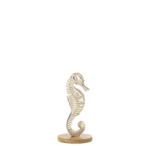 SEA HORSE ON BASE ALUMINIUM SILVER MEDIUM