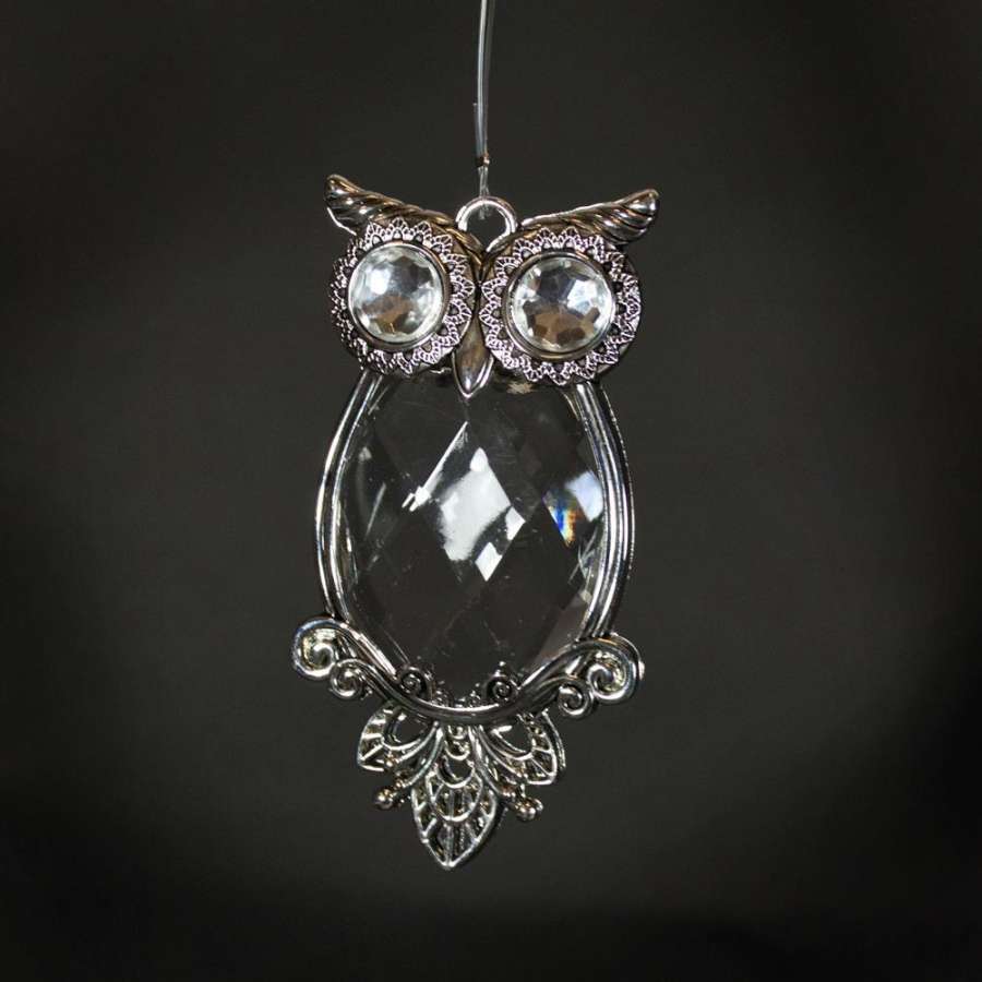 Ugle Akryl/Metall 9Cm