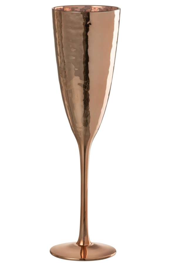 CHAMPAGNE GLASS MIRROR GLASS COPPER COLORED