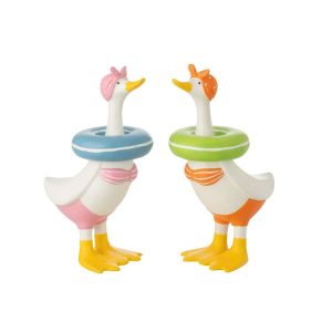DUCK POLYRESIN MULTICOLORED LARGE ASSORTMENT OF 2