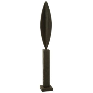 DECO ON FOOT LUKE PINE WOOD BLACK LARGE