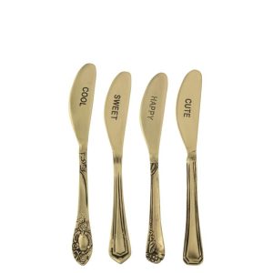 BOX OF 4 SPREADER BRASS GOLD COLORED