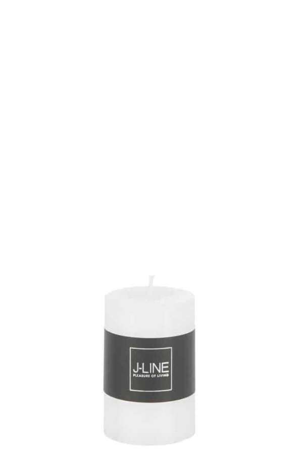 CYL. CANDLE WHITE S18H
