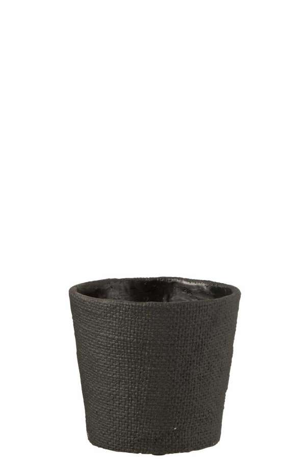 FLOWERPOT BAR CEMENT BLACK MEDIUM
