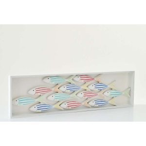 WALL OBJECTS FISH MDF MULTI