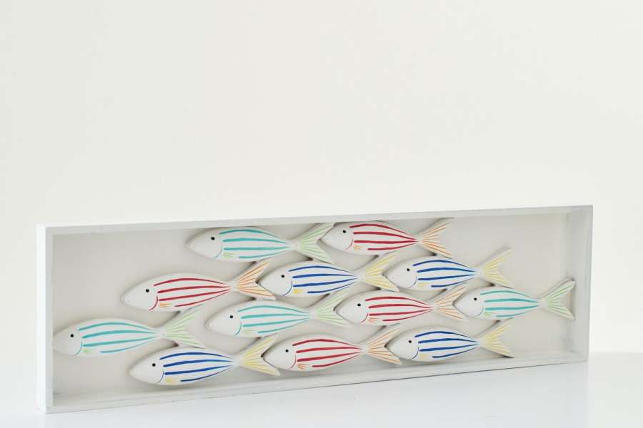 WALL OBJECTS FISH MDF MULTI