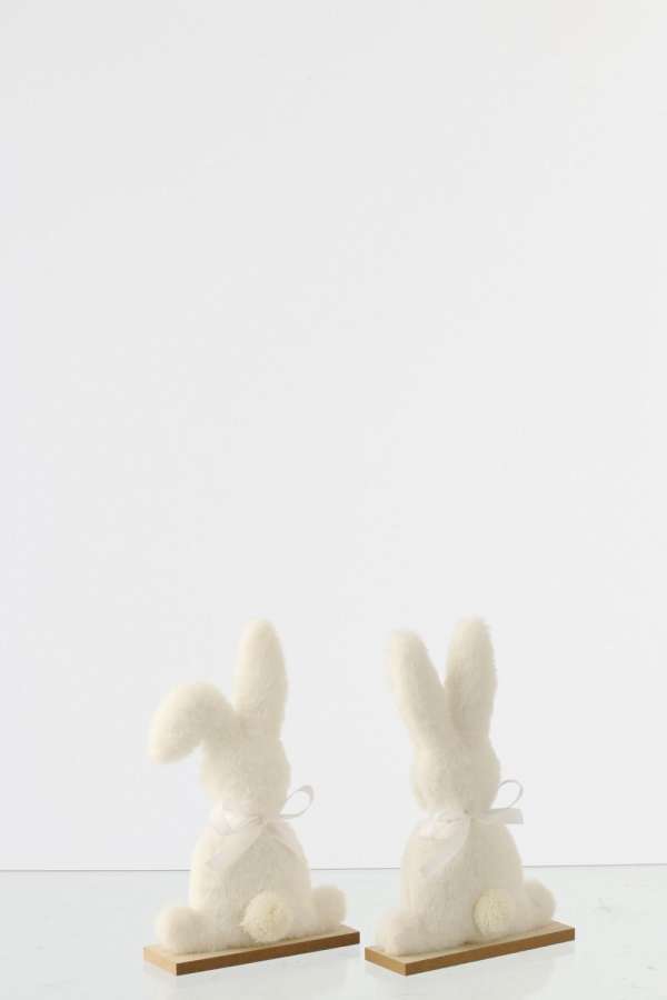 RABBIT POLYESTER WHITE SMALL ASSORTMENT OF 2