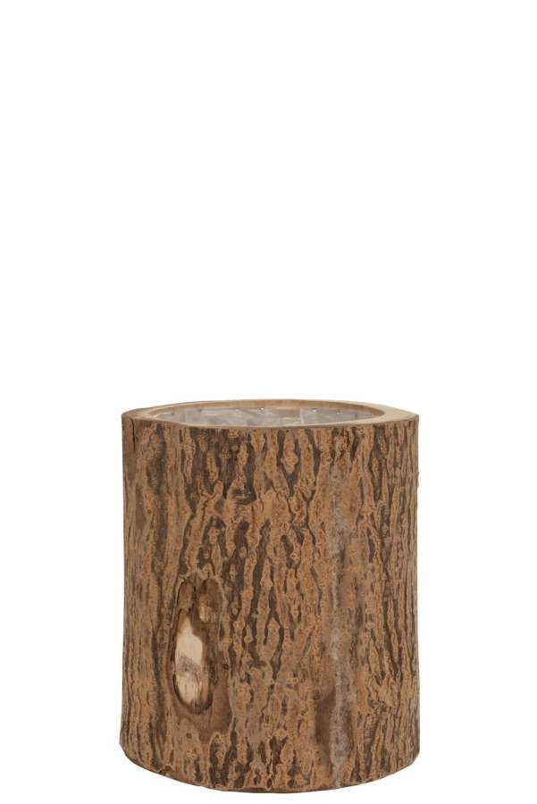 FLOWERPOT BIRCH PAULOWNIA WOOD NATURAL LARGE