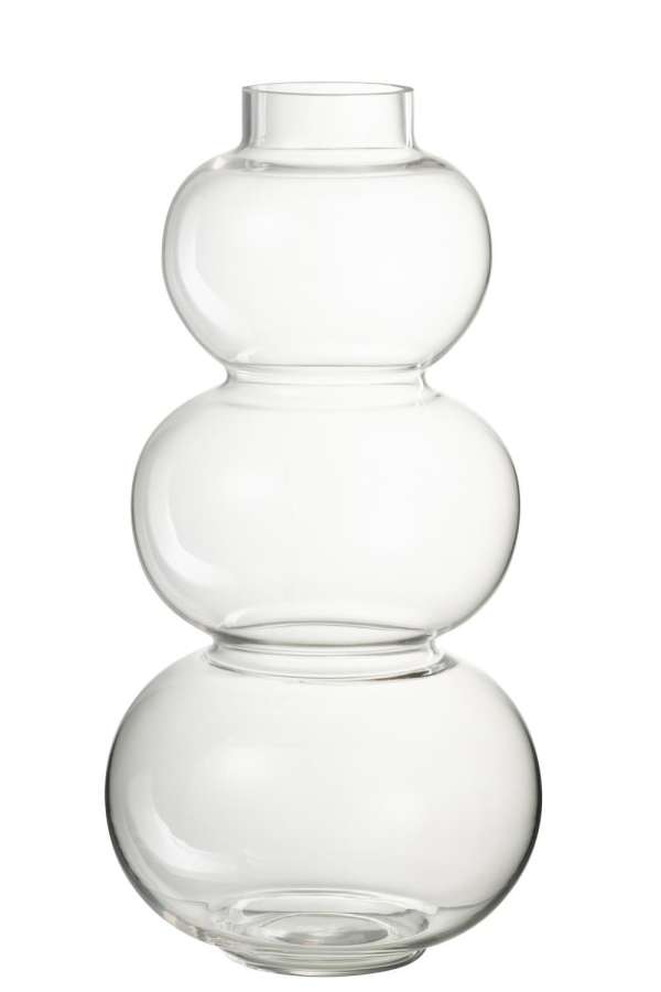 VASE GLOBES GLASS TRANSPARENT LARGE