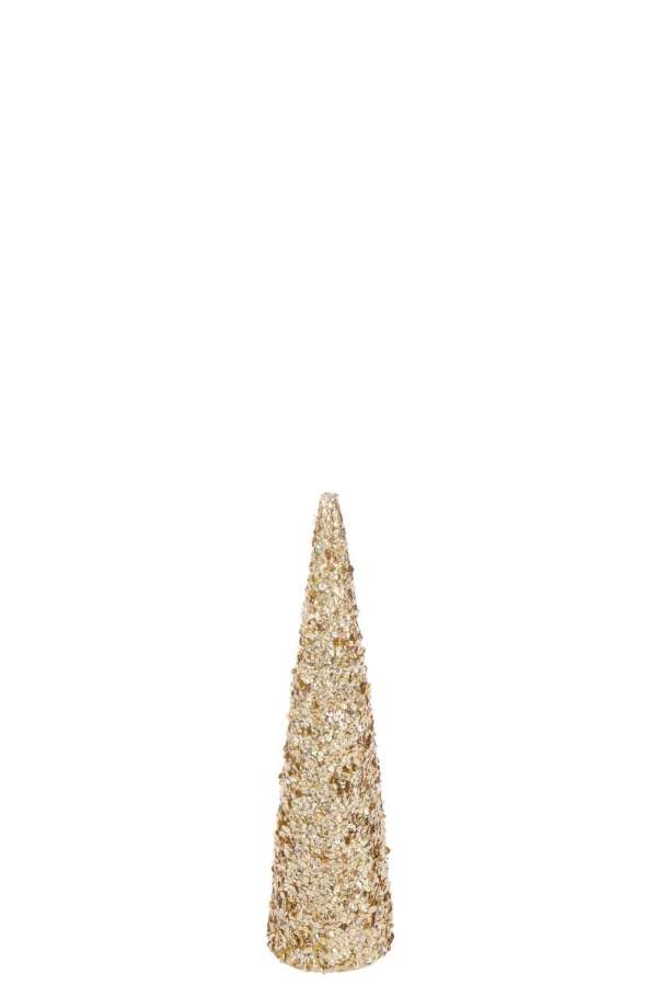 CONE SEQUINS FOAM GOLD COLORED MEDIUM