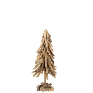 CHRISTMAS TREE ON BASE WOOD PIECES DRIFT WOOD NATURAL LARGE