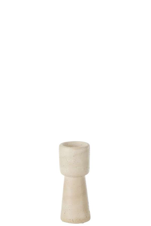 CANDLEHOLDER OLINA CEMENT CREAM SMALL