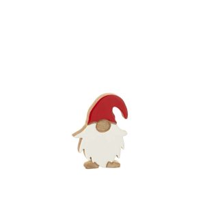 SANTA CLAUS SHINY MANGO WOOD MULTICOLORED SMALL