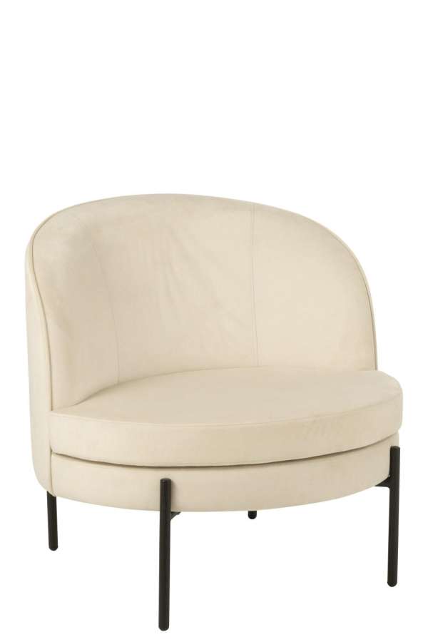 ARMCHAIR IRON OFF-WHITE/BLACK