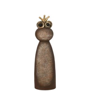 FROG CROWN MAGNESIUM DARK BROWN/GOLD COLORED LARGE