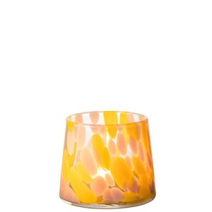 HURRICANE SPECKLES GLASS PINK/OCHRE
