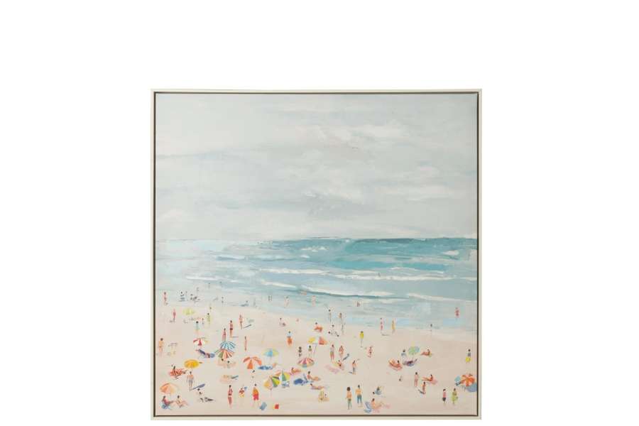 PAINTING BEACH ACRYLIC MULTICOLORED