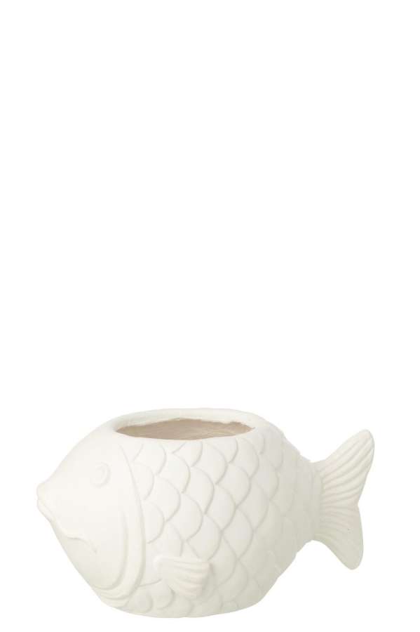 FLOWERPOT FISH OUTDOOR MAGNESIUM WHITE