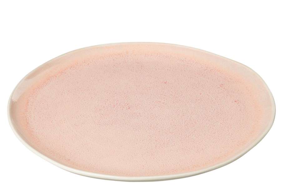 PLATE LARA PORCELAIN SALMON LARGE