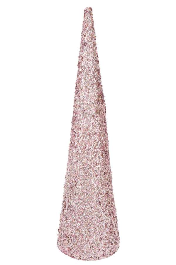 CONE SEQUINS FOAM LIGHT PINK LARGE