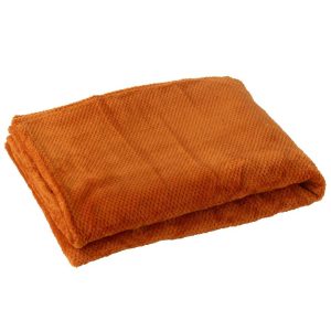 BLANKET SNUGGLE POLYESTER ORANGE